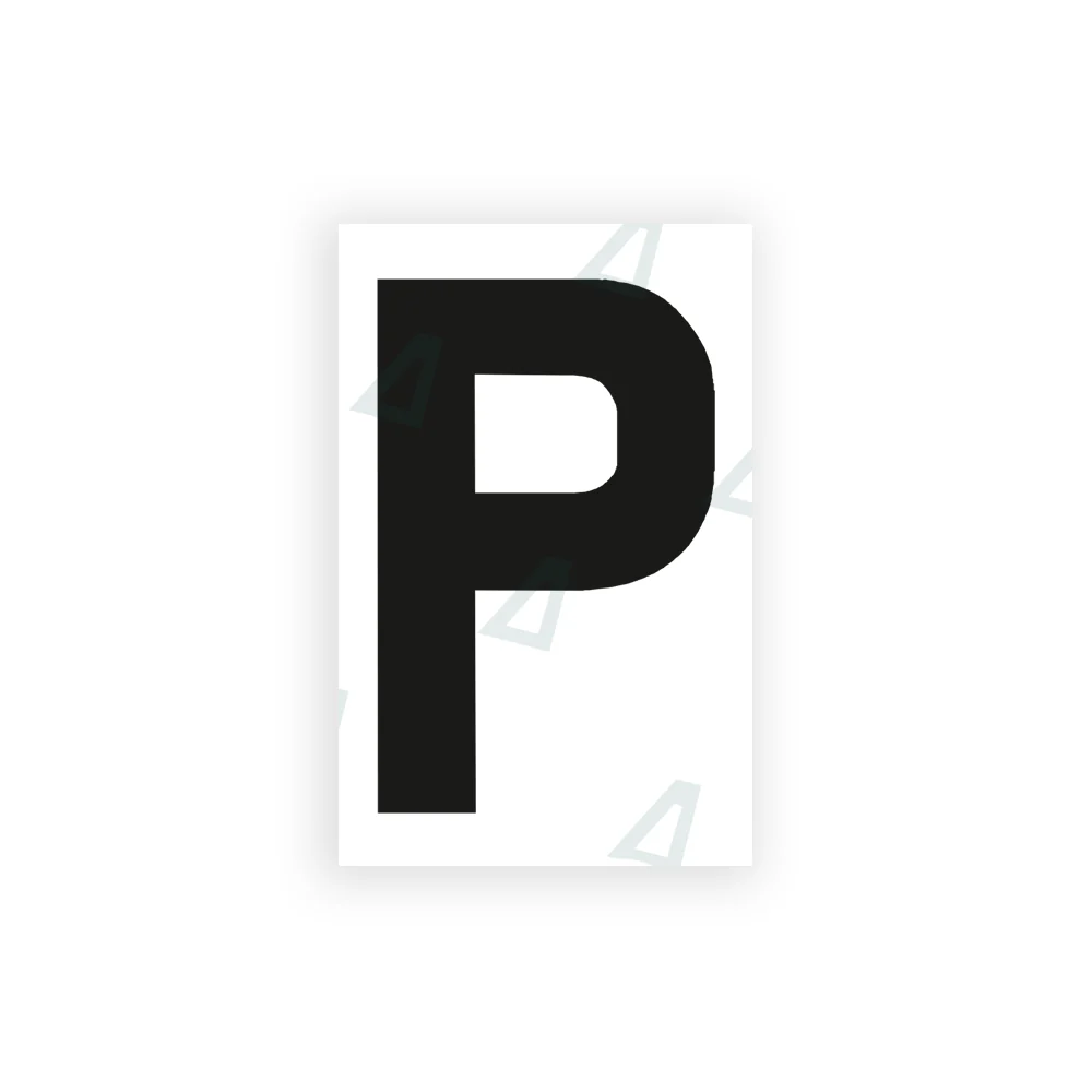 Alite Nanofilm for United Kingdom license plates - Symbol "P"