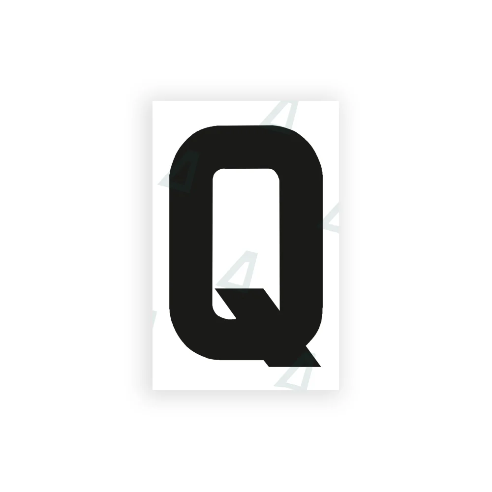 Alite Nanofilm for United Kingdom license plates - Symbol "Q"