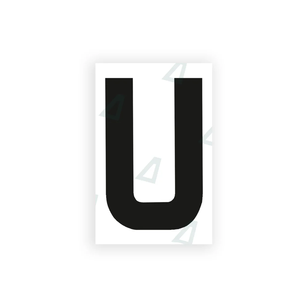 Alite Nanofilm for United Kingdom license plates - Symbol "U"