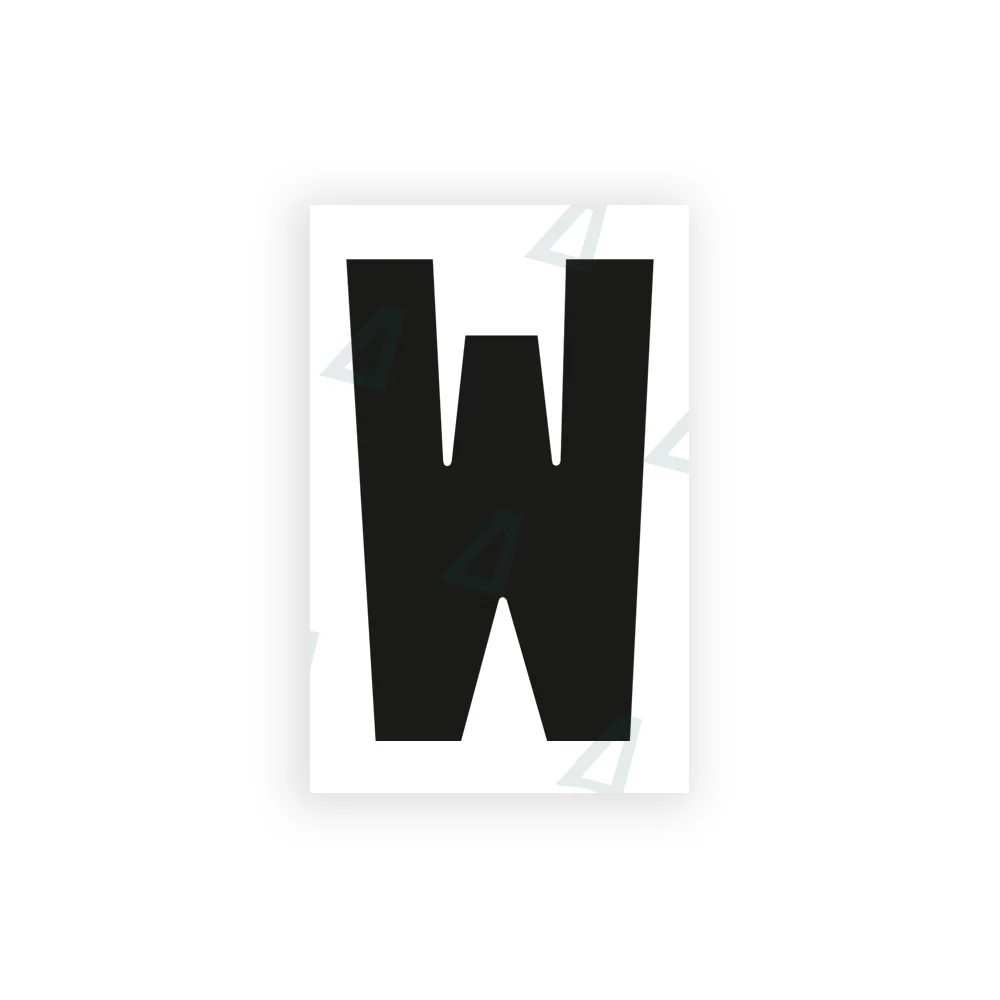 Alite Nanofilm for United Kingdom license plates - Symbol "W"