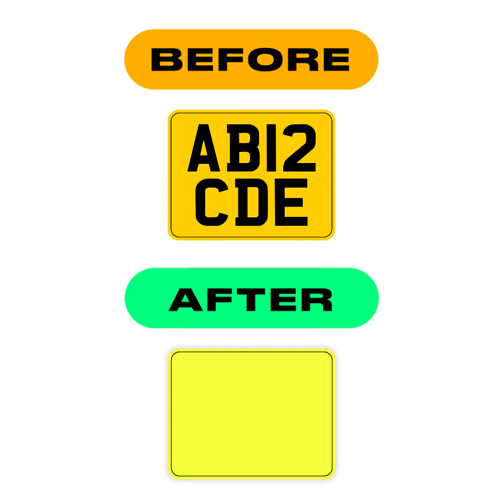 Alite Nanofilm for United Kingdom (Bold) moto license plates - Symbol "2" - Image 3