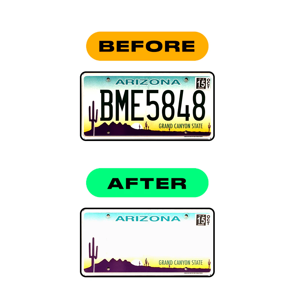 Alite Nanofilm for US (Arizona 2008) license plates - Symbol "3" - Image 3