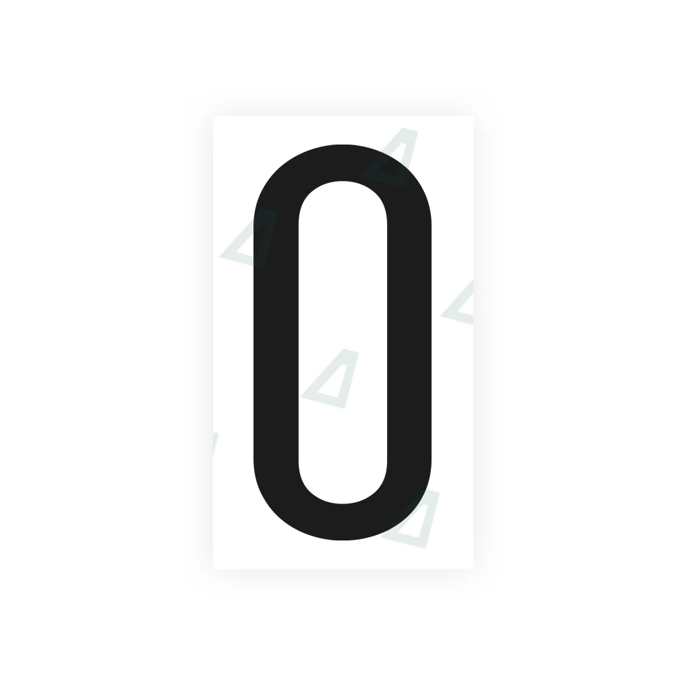 Alite Nanofilm for US (California) license plates - Symbol "0"