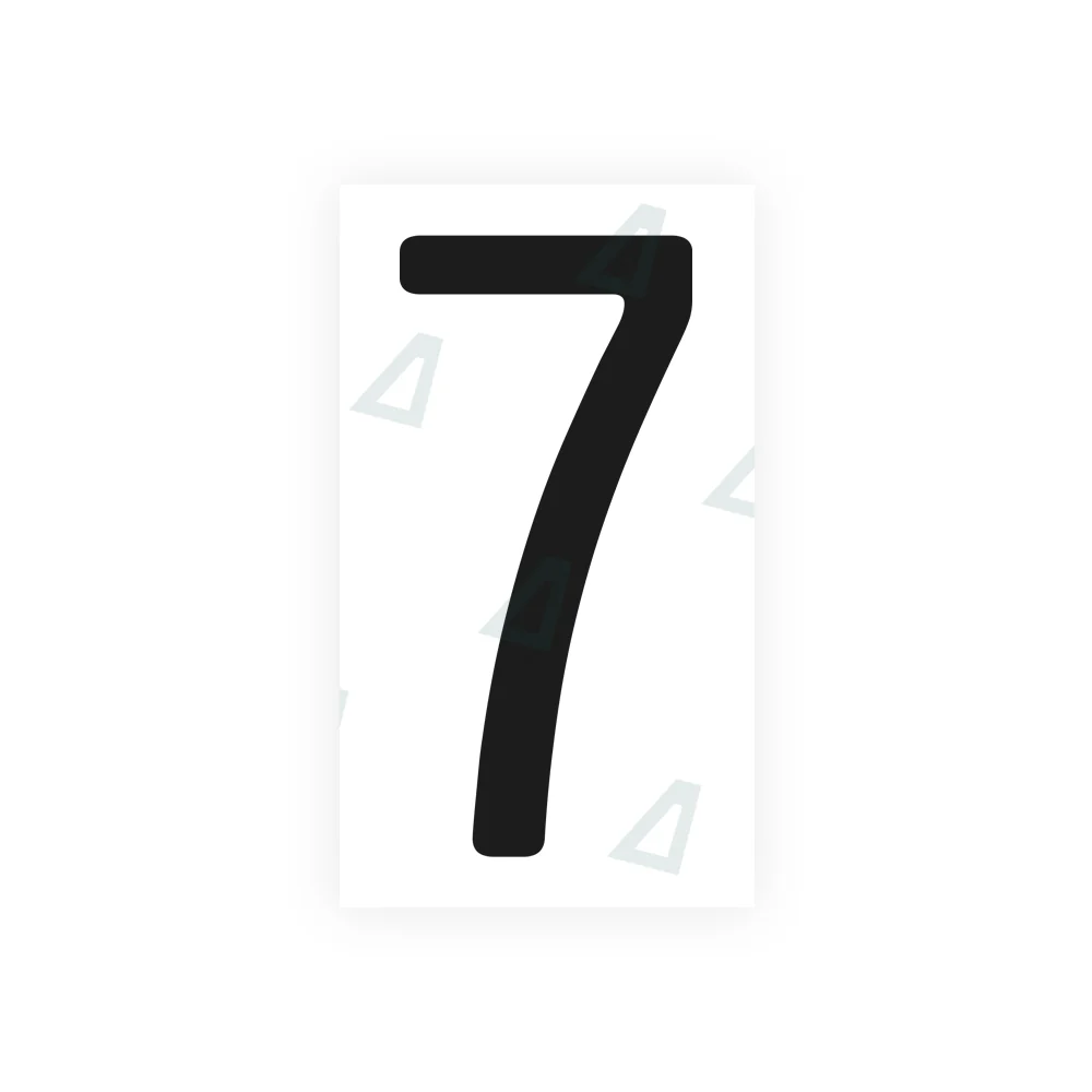 Alite Nanofilm for US (California) license plates - Symbol "7"