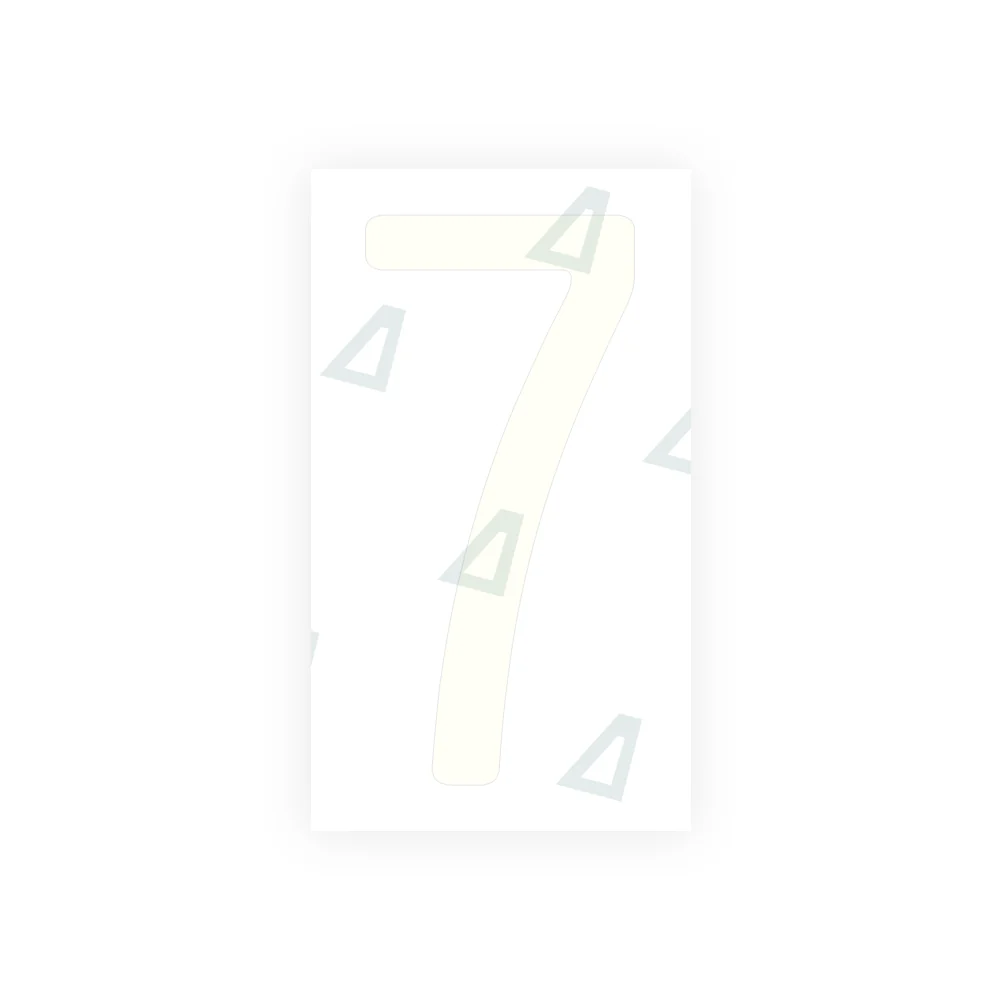 Alite Nanofilm for US (California) license plates - Symbol "7" - Image 2