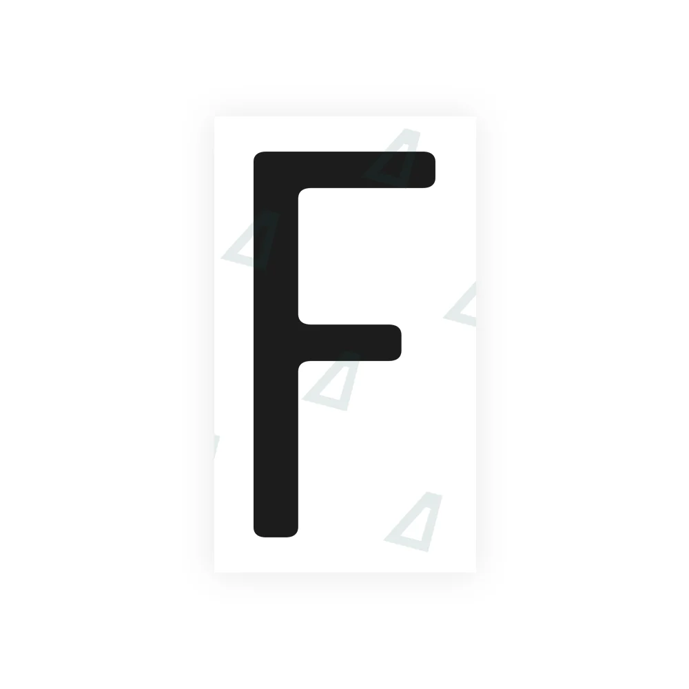 Alite Nanofilm for US (California) license plates - Symbol "F"