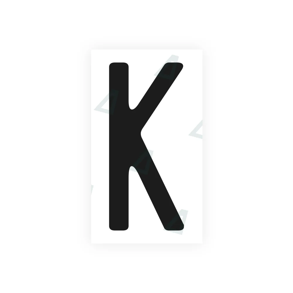 Alite Nanofilm for US (California) license plates - Symbol "K"