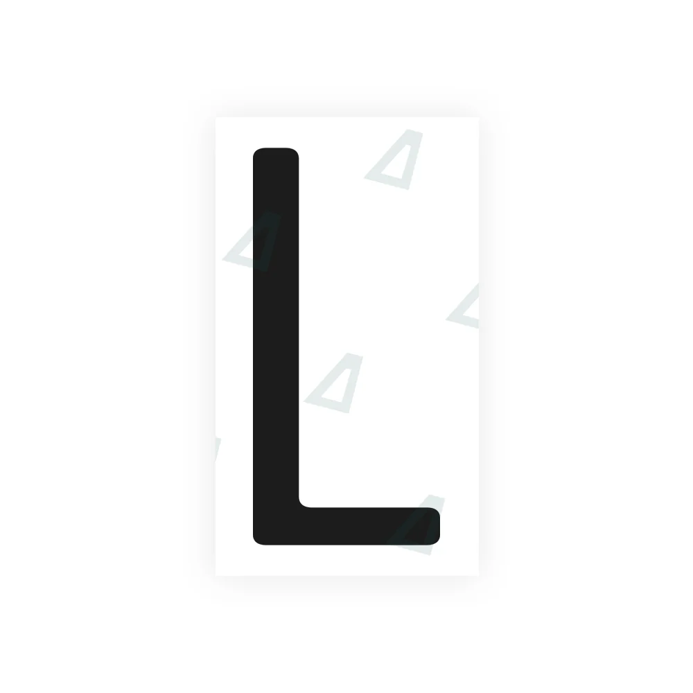 Alite Nanofilm for US (California) license plates - Symbol "L"