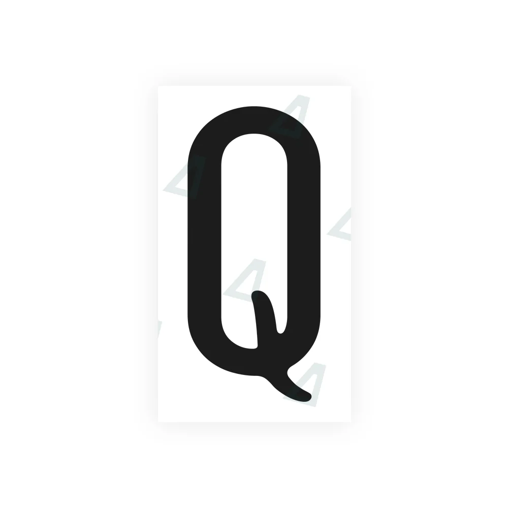 Alite Nanofilm for US (California) license plates - Symbol "Q"