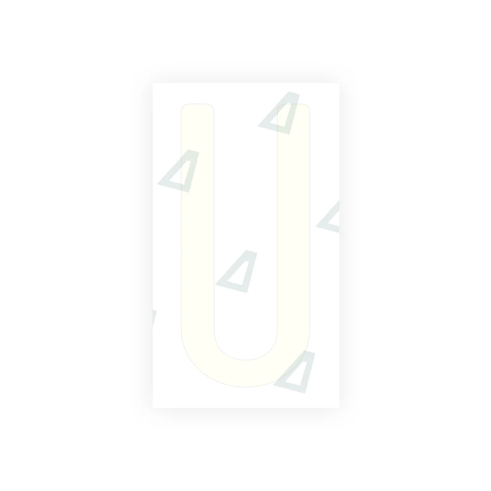 Alite Nanofilm for US (California) license plates - Symbol "U" - Image 2
