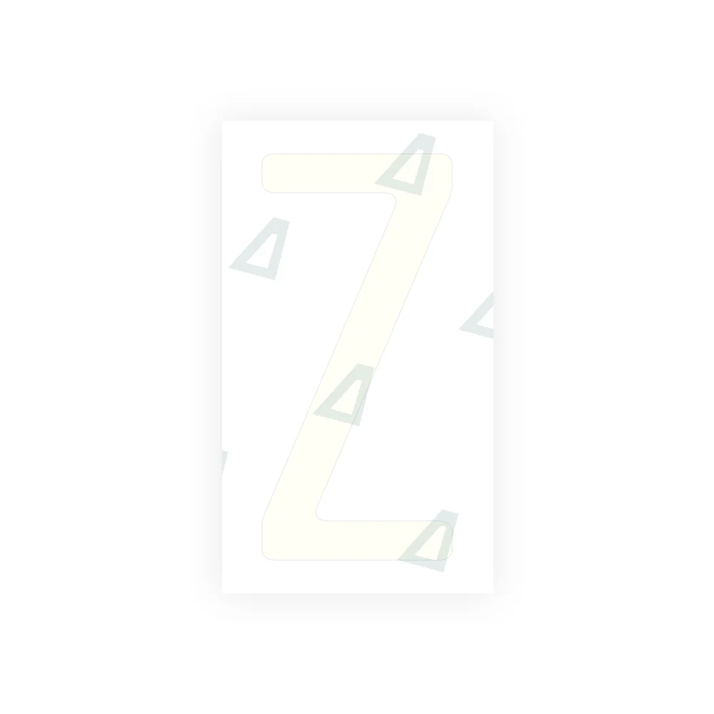Alite Nanofilm for US (California) license plates - Symbol "Z" - Image 2