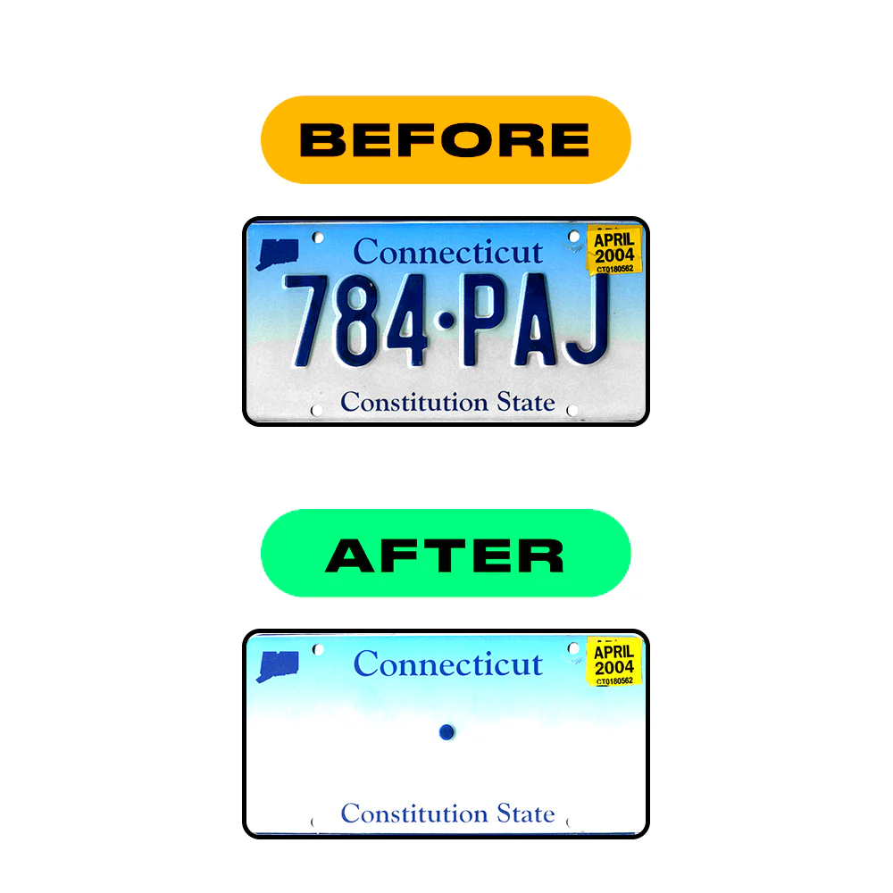 Alite Nanofilm for US (Connecticut 2013) license plates - Symbol "2" - Image 3
