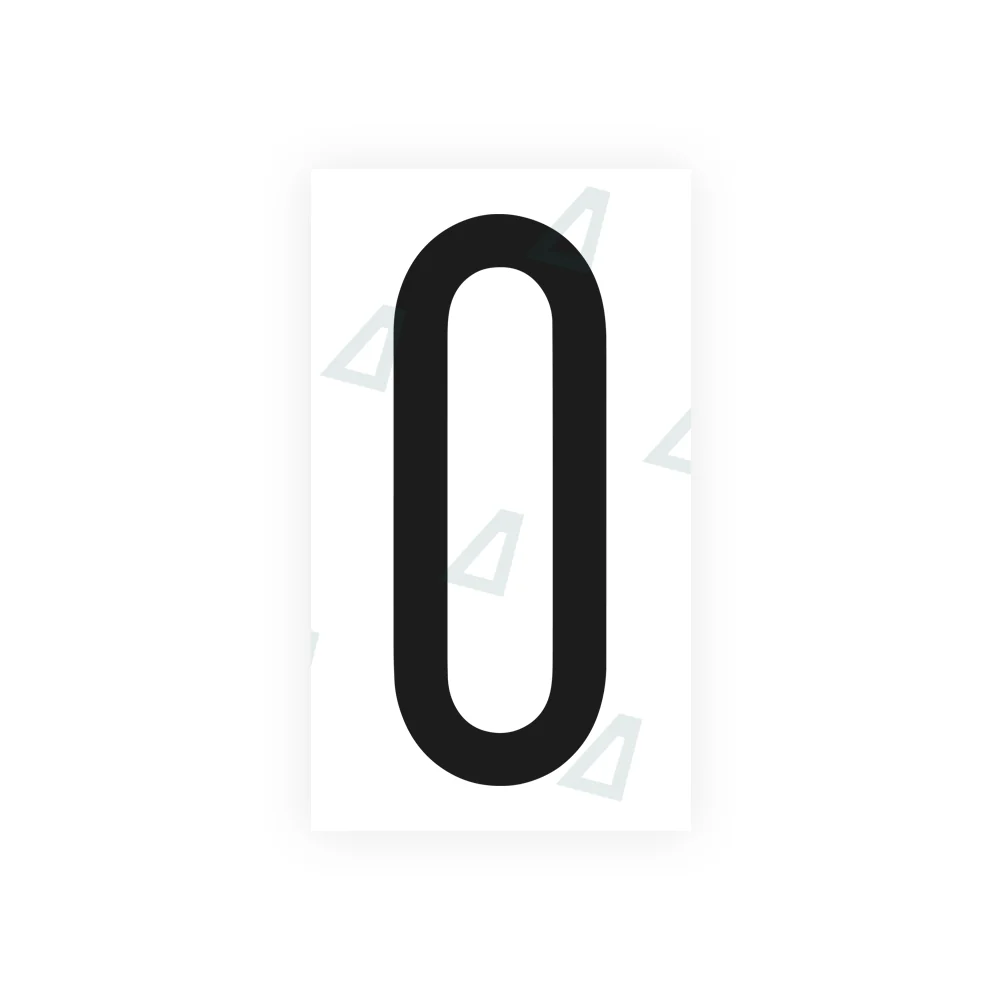 Alite Nanofilm for US (Florida 2003) license plates - Symbol "0"