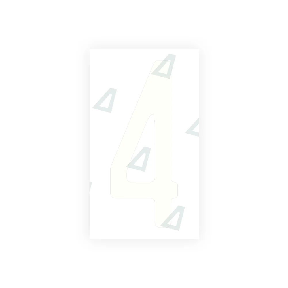 Alite Nanofilm for US (Florida 2003) license plates - Symbol "4" - Image 2