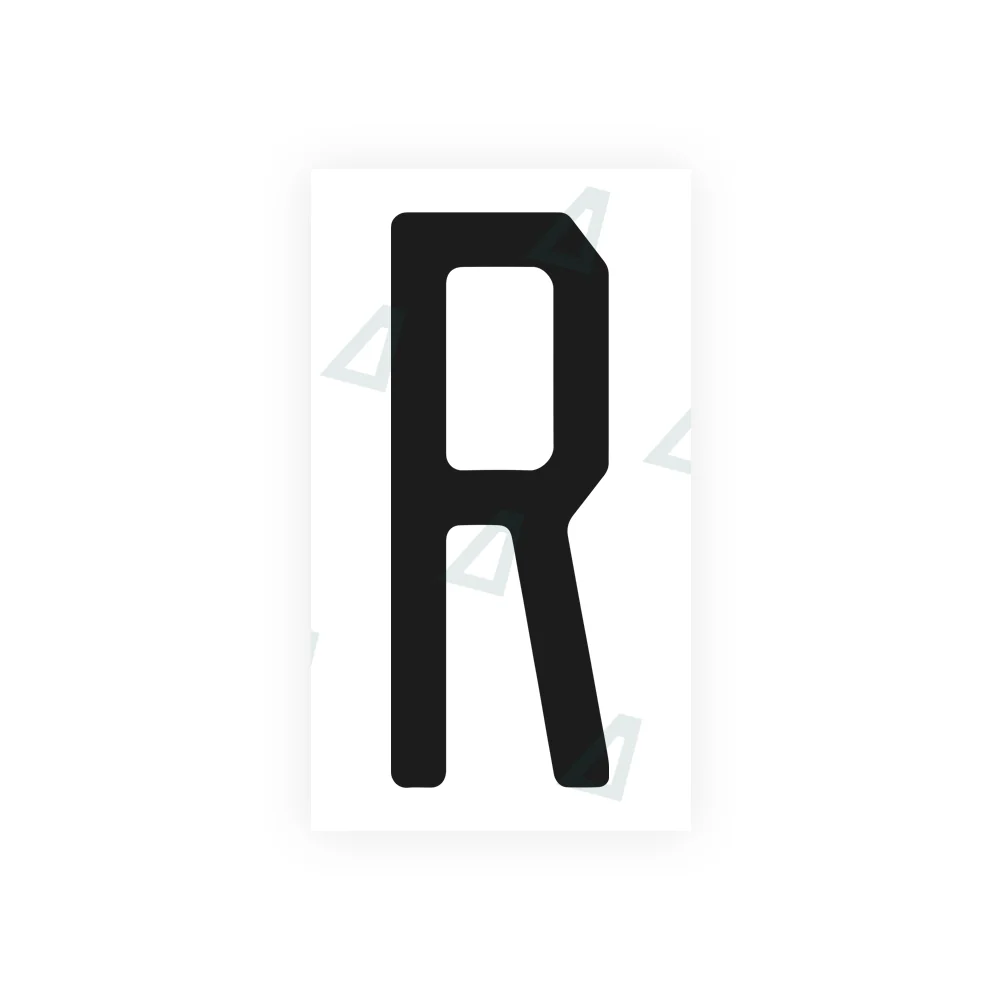 Alite Nanofilm for US (Florida 2003) license plates - Symbol "R"