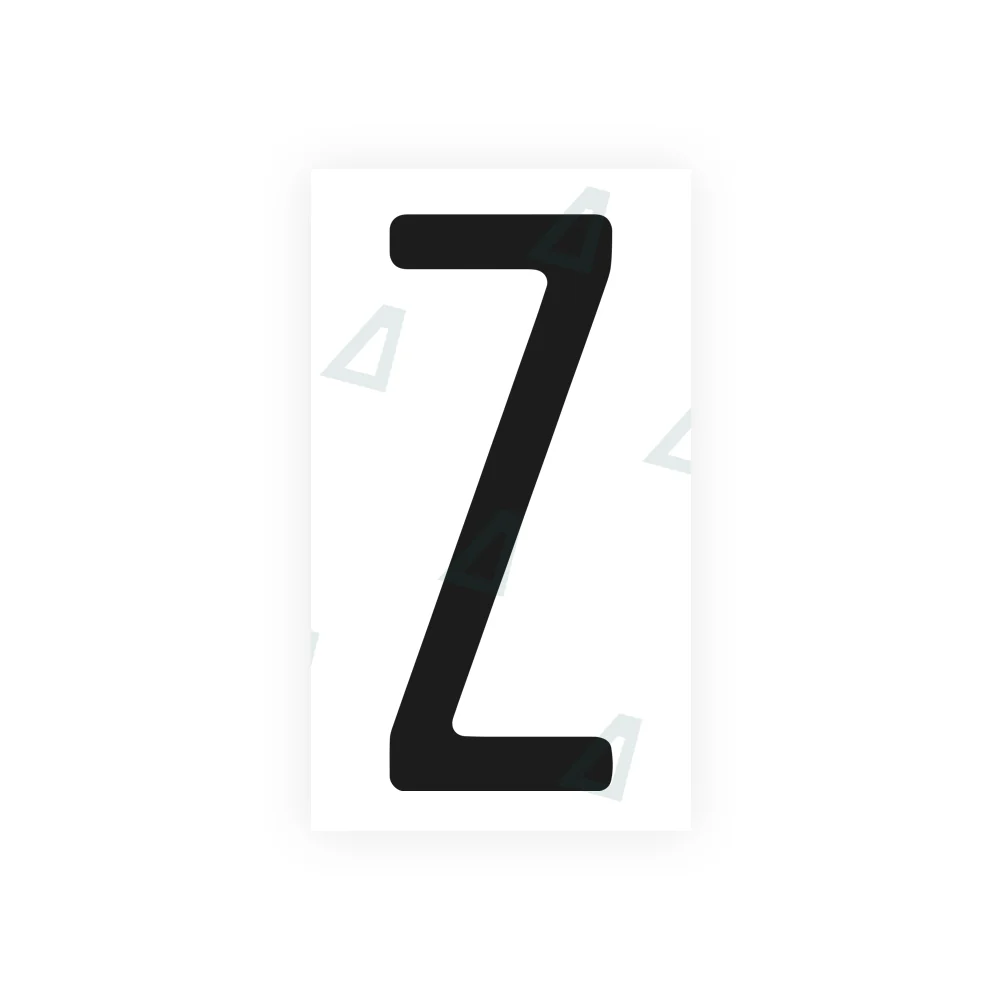Alite Nanofilm for US (Florida 2003) license plates - Symbol "Z"