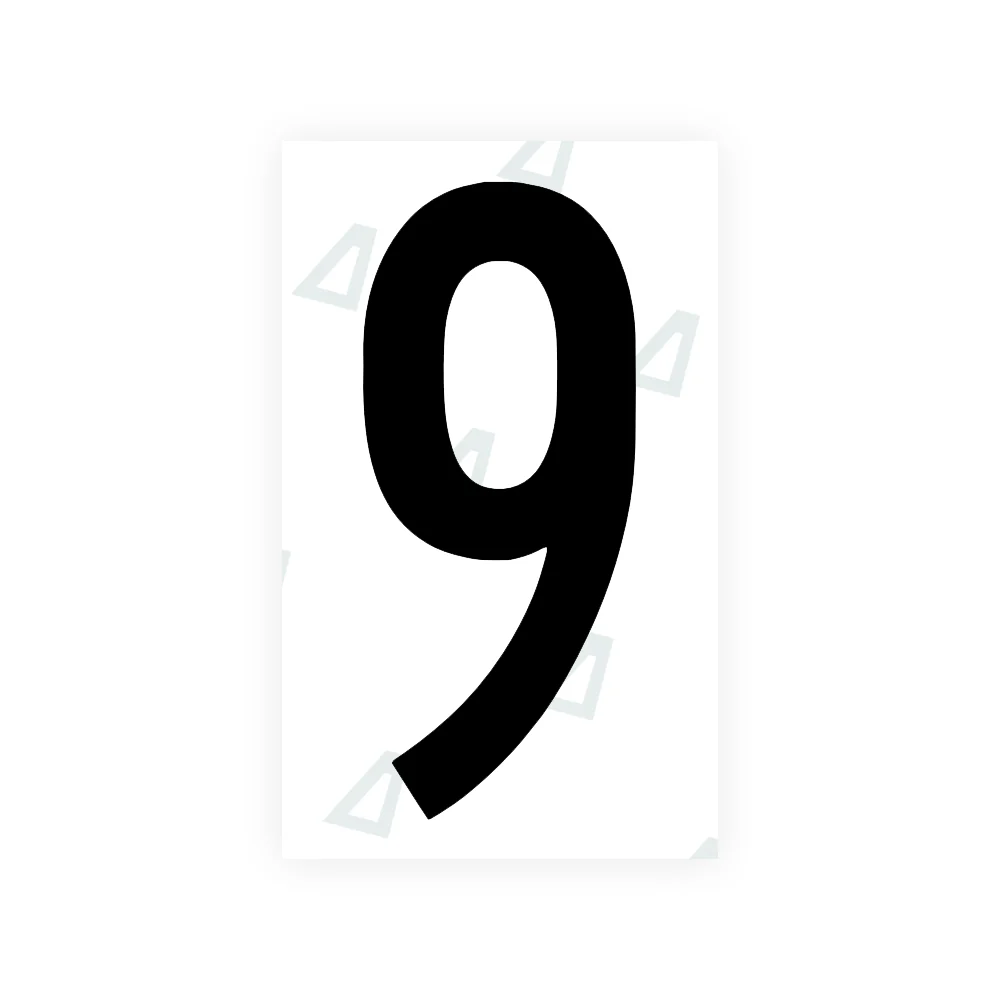 Alite Nanofilm for US (Georgia 2012 - Round) license plates - Symbol "9"