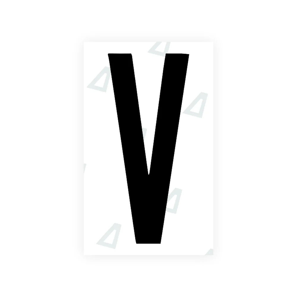 Alite Nanofilm for US (Georgia 2012 - Round) license plates - Symbol "V"