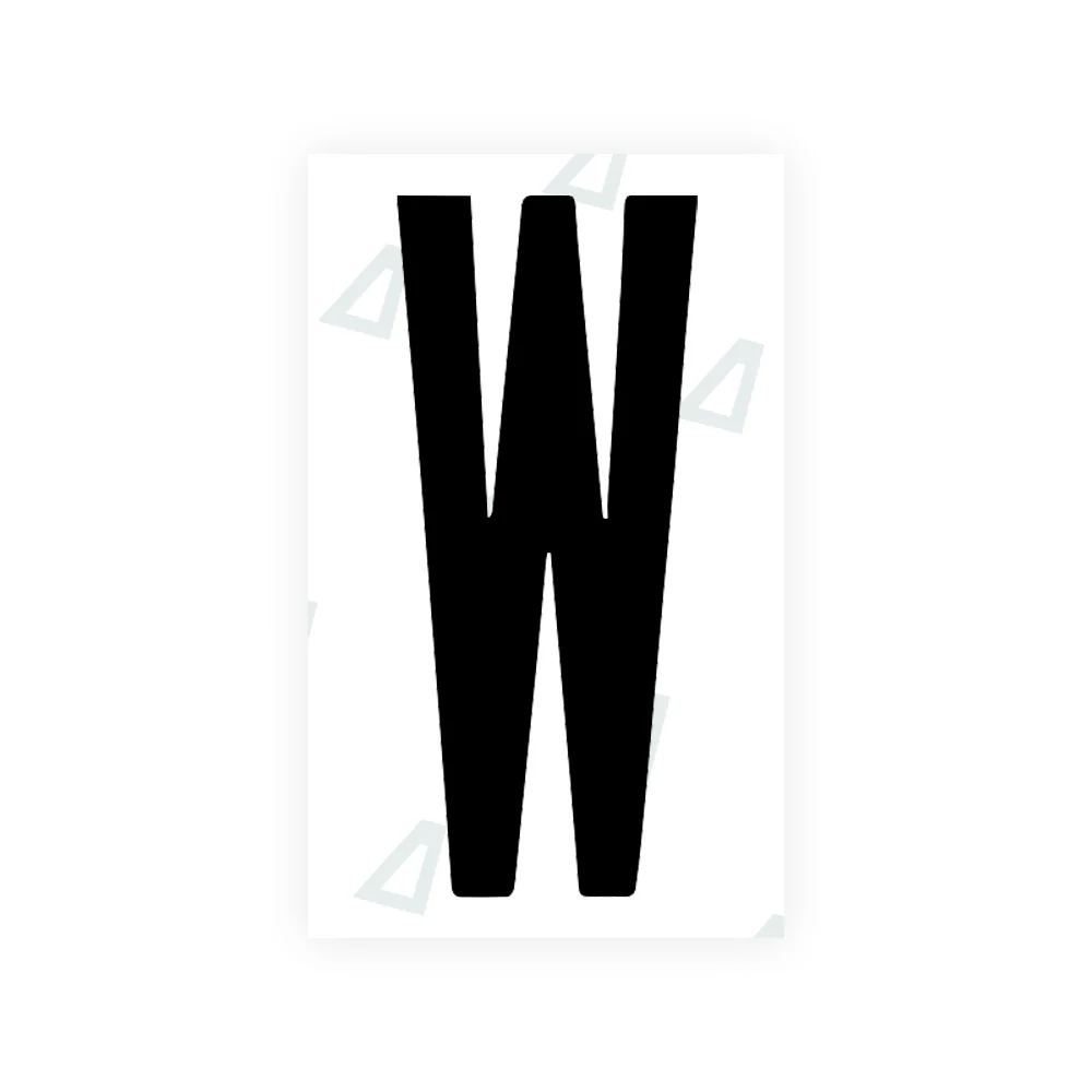 Alite Nanofilm for US (Georgia 2012 - Round) license plates - Symbol "W"