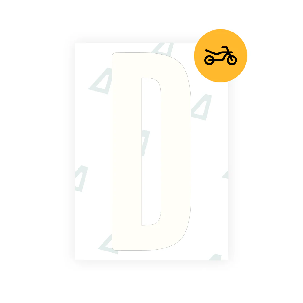 Alite Nanofilm for US (Georgia 2012 - Square) Moto license plates - Symbol "D" - Image 2