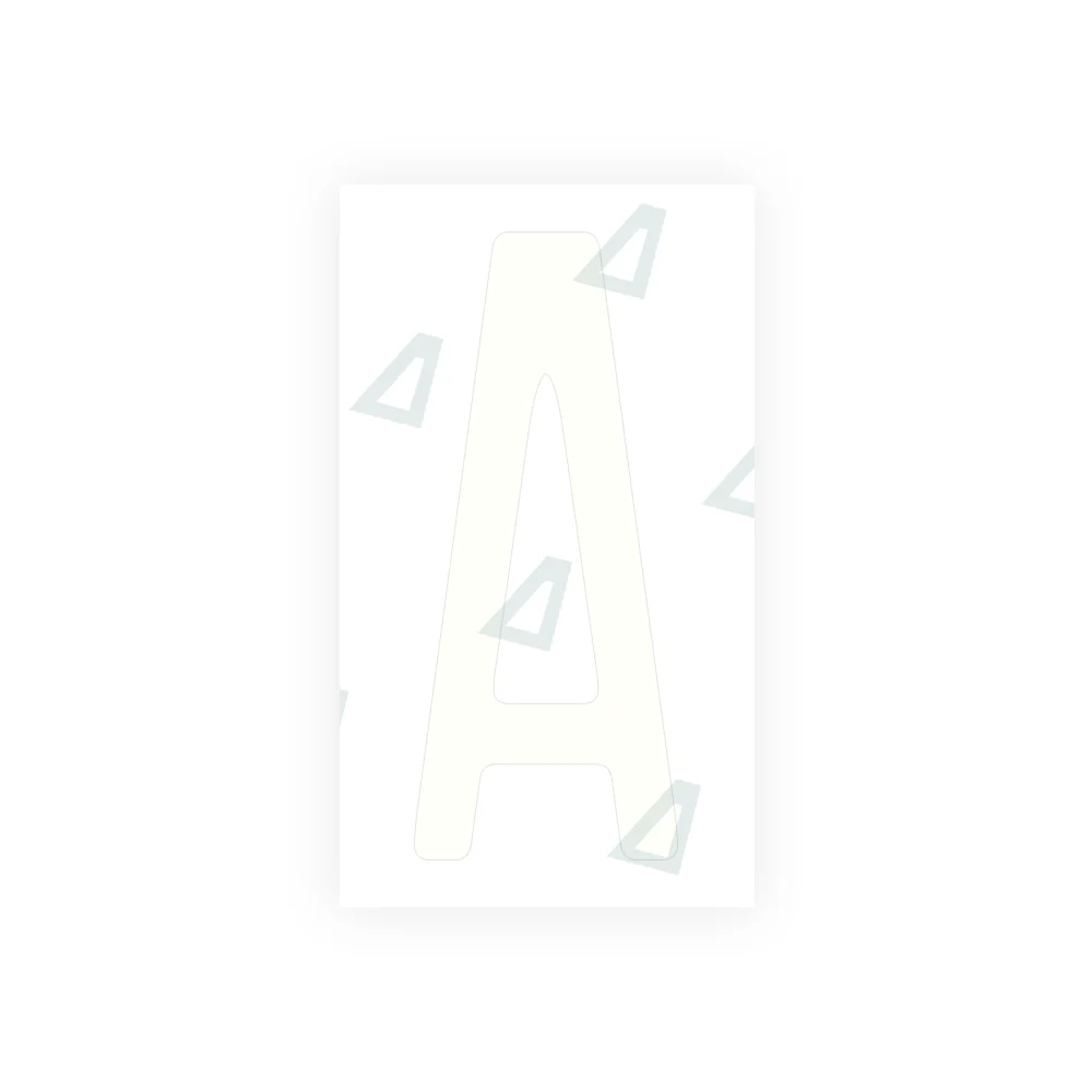 Alite Nanofilm for US (Illinois 2006 - Square) license plates - Symbol "A" - Image 2