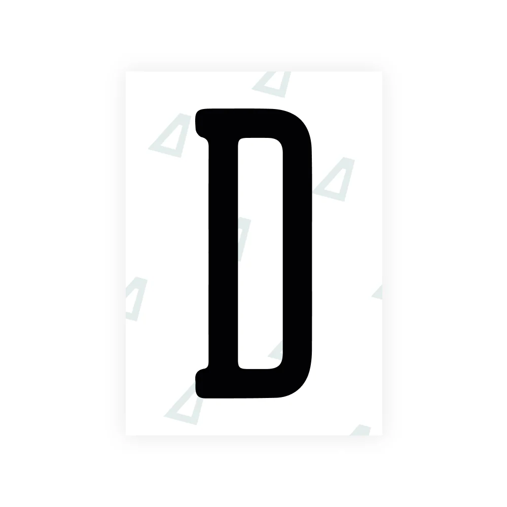 Alite Nanofilm for US (Illinois 2006 - Round) license plates - Symbol "D"