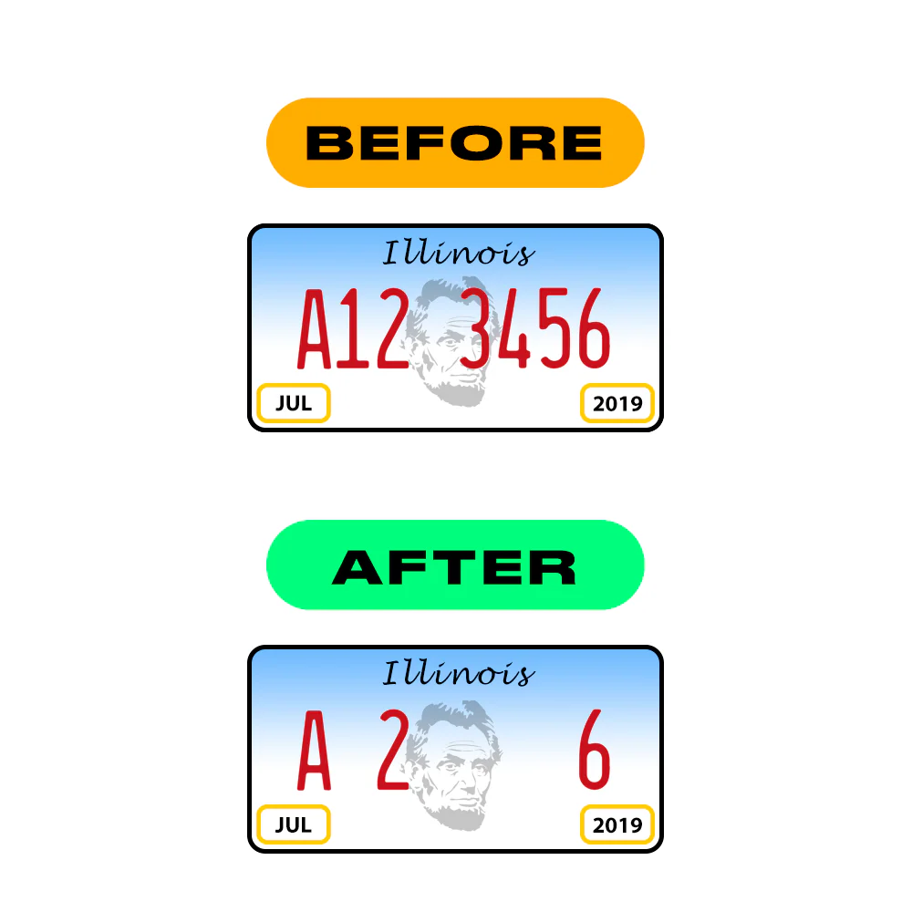 Alite Nanofilm for US (Illinois 2006 - Round) license plates - Symbol "N" - Image 3