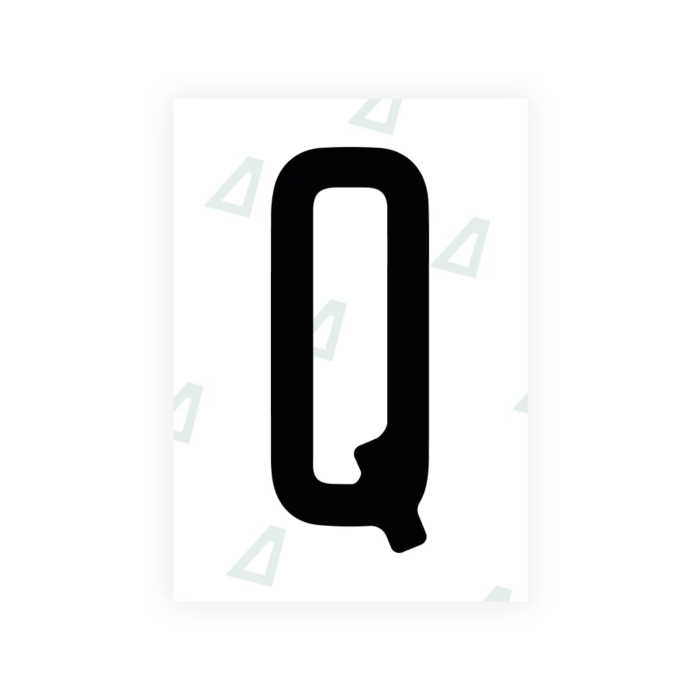 Alite Nanofilm for US (Illinois 2006 - Round) license plates - Symbol "Q"