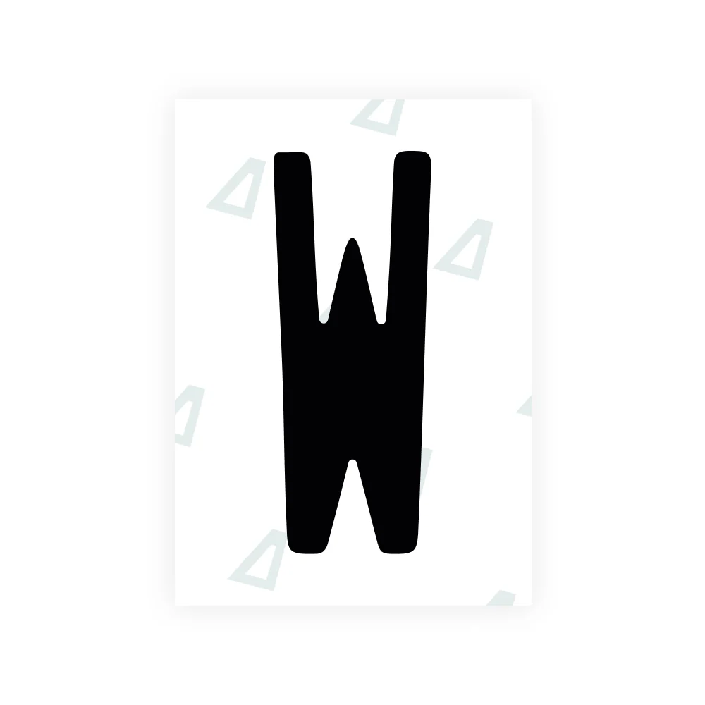Alite Nanofilm for US (Illinois 2006 - Round) license plates - Symbol "W"