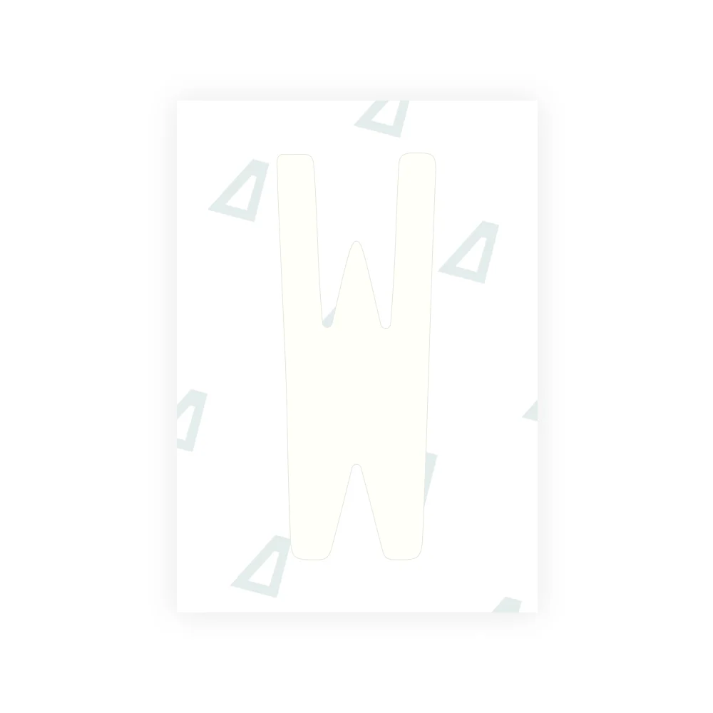 Alite Nanofilm for US (Illinois 2006 - Round) license plates - Symbol "W" - Image 2