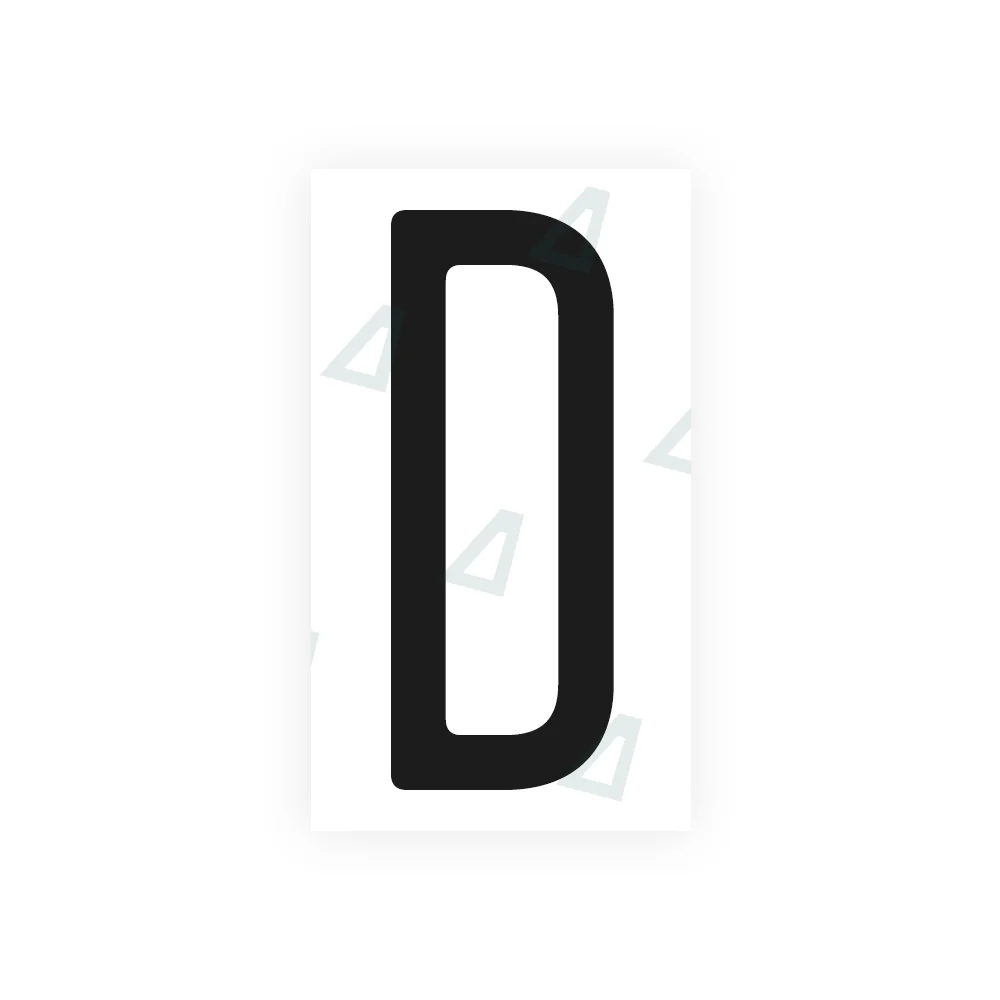 Alite Nanofilm for US (Maryland) license plates - Symbol "D"
