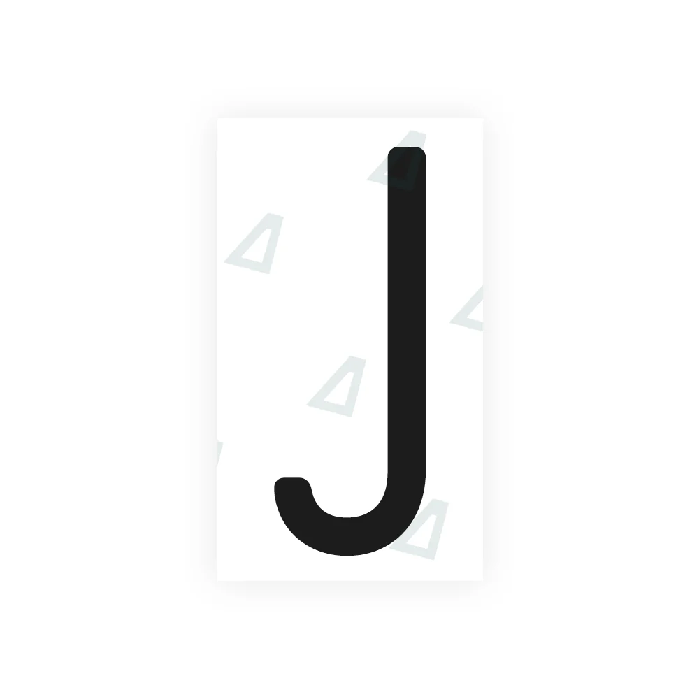 Alite Nanofilm for US (Maryland) license plates - Symbol "J"