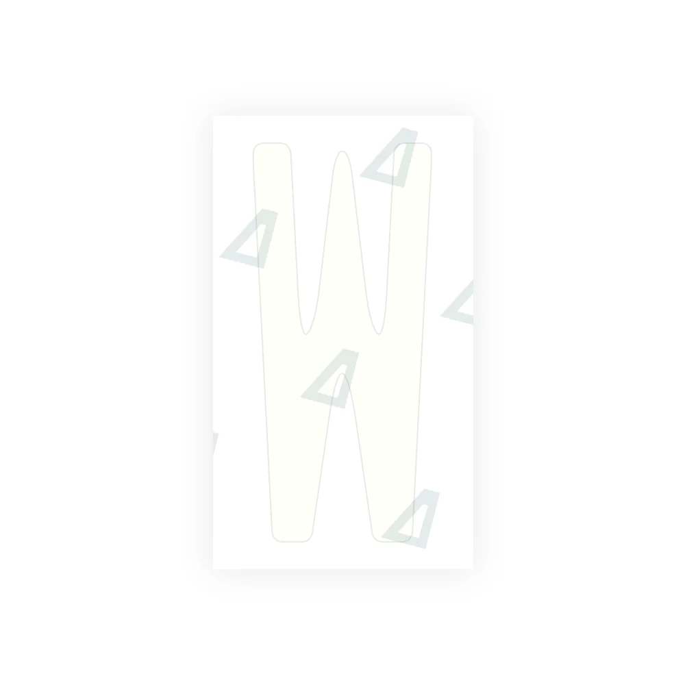 Alite Nanofilm for US (Maryland) license plates - Symbol "W" - Image 2