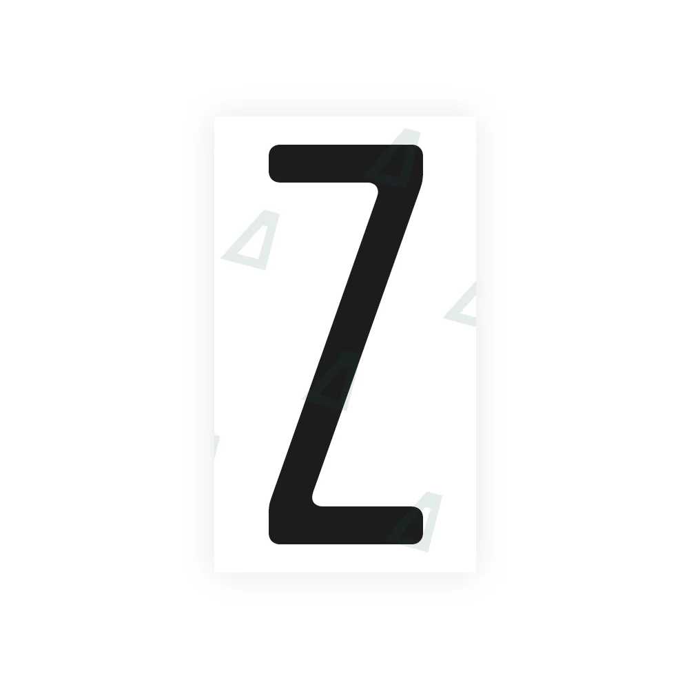 Alite Nanofilm for US (Maryland) license plates - Symbol "Z"