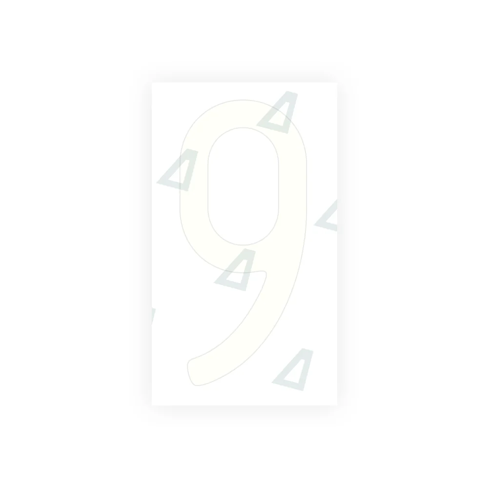 Alite Nanofilm for US (Massachusetts) license plates - Symbol "9" - Image 2