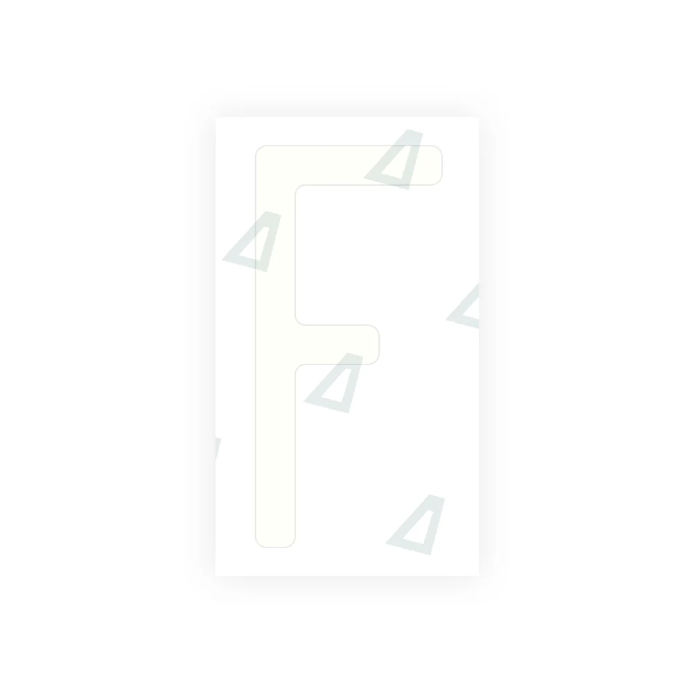 Alite Nanofilm for US (Massachusetts) license plates - Symbol "F" - Image 2