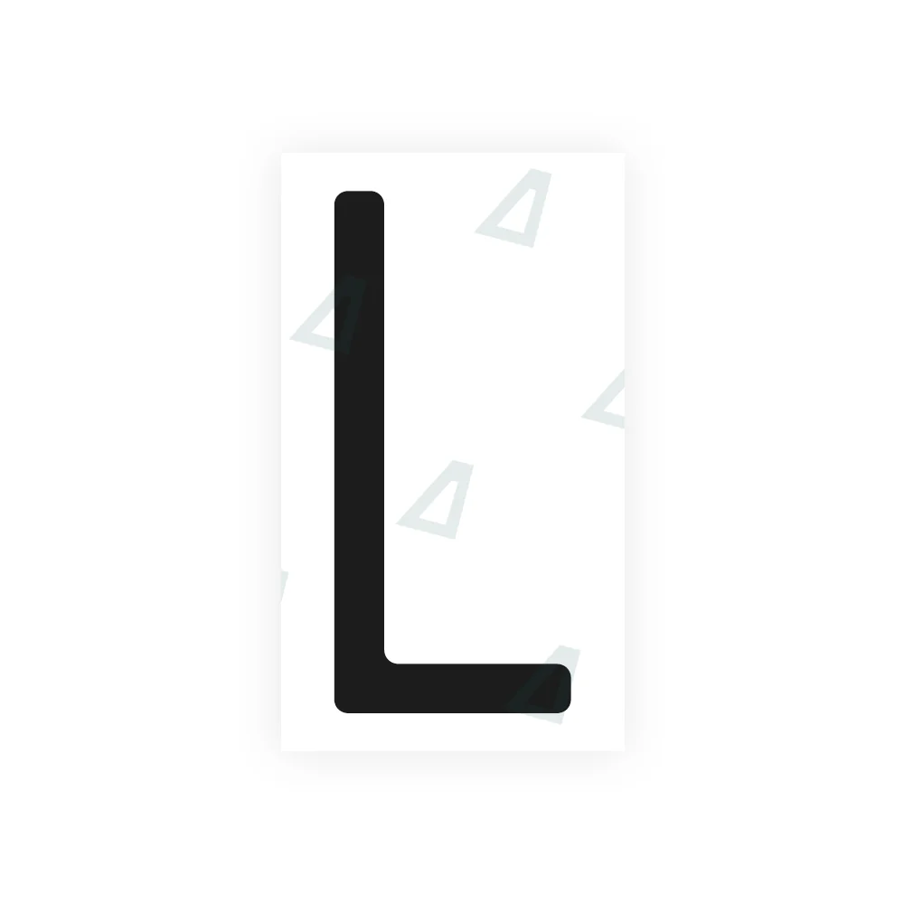Alite Nanofilm for US (Massachusetts) license plates - Symbol "L"