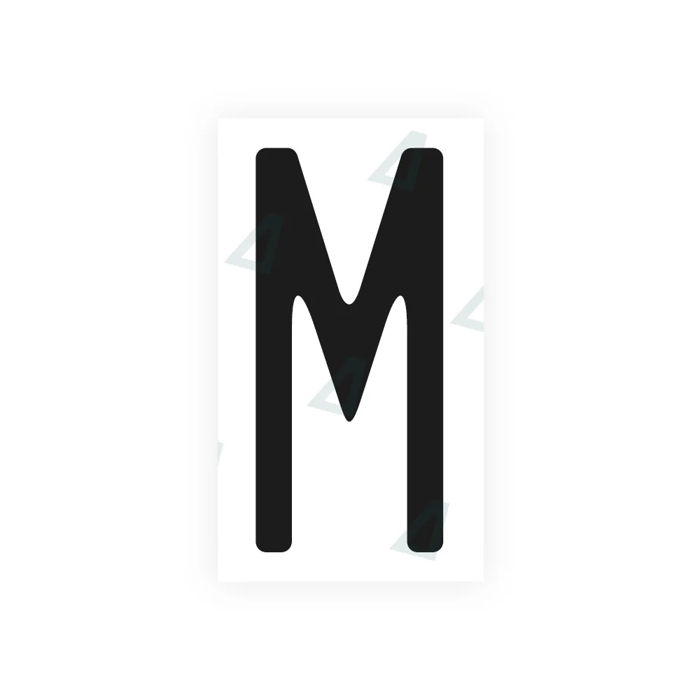 Alite Nanofilm for US (Massachusetts) license plates - Symbol "M"