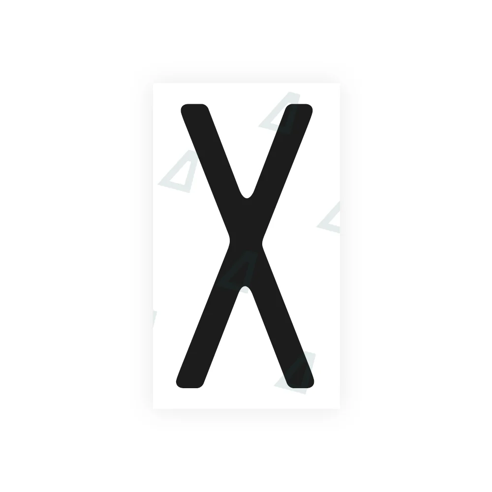 Alite Nanofilm for US (Massachusetts) license plates - Symbol "X"