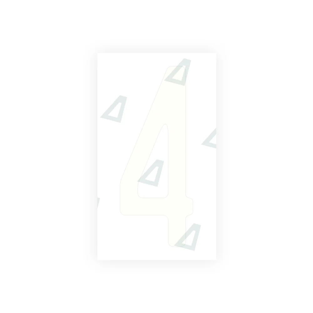 Alite Nanofilm for US (Michigan) license plates - Symbol "4" - Image 2