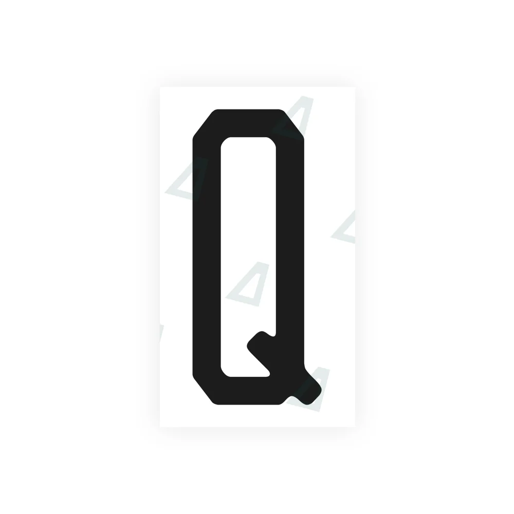 Alite Nanofilm for US (Michigan) license plates - Symbol "Q"