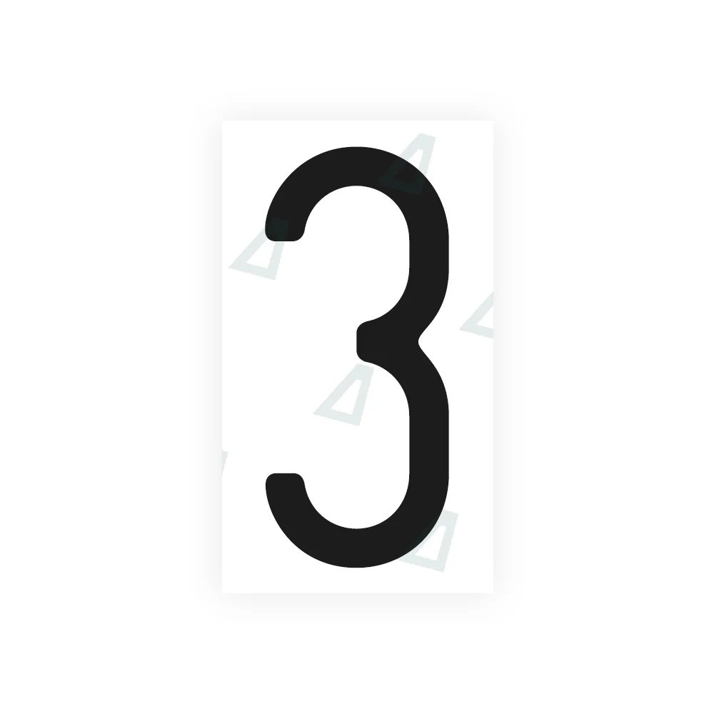 Alite Nanofilm for US (Missouri) license plates - Symbol "3"