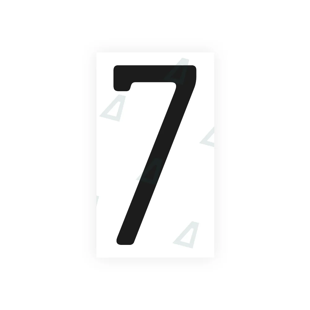 Alite Nanofilm for US (Missouri) license plates - Symbol "7"