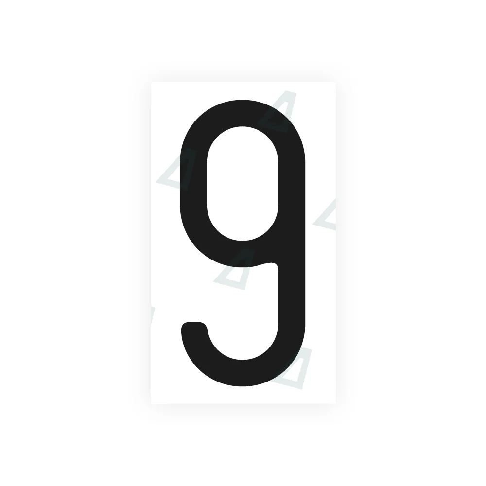 Alite Nanofilm for US (Missouri) license plates - Symbol "9"