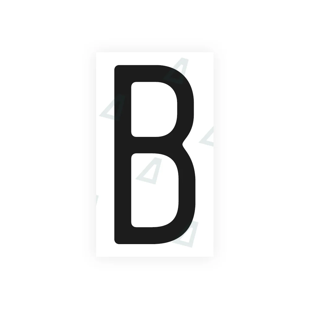 Alite Nanofilm for US (Missouri) license plates - Symbol "B"