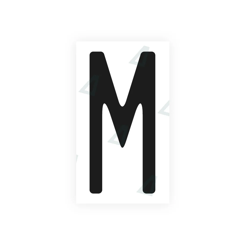 Alite Nanofilm for US (Missouri) license plates - Symbol "M"