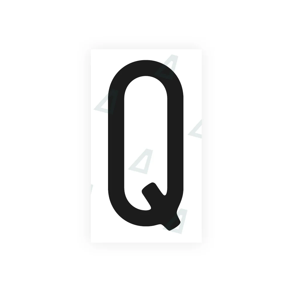 Alite Nanofilm for US (Missouri) license plates - Symbol "Q"