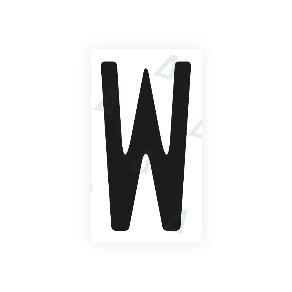 Alite Nanofilm for US (Missouri) license plates - Symbol "W"