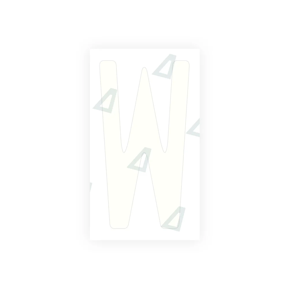 Alite Nanofilm for US (Missouri) license plates - Symbol "W" - Image 2