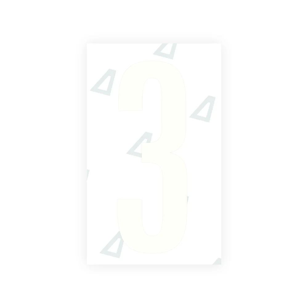 Alite Nanofilm for US (Nebraska 2002-2005) license plates - Symbol "3" - Image 2